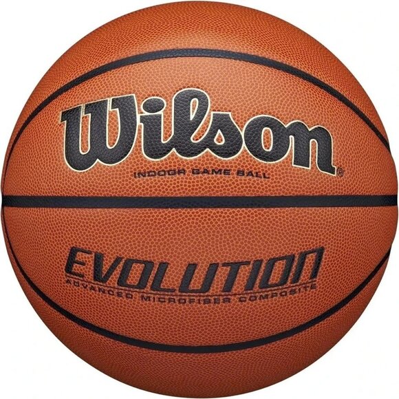 PACK OF 4 WILSON Men's Evolution Game Basketball (29.5) - Official Size
